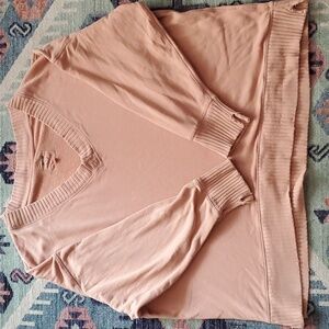 Aerie distressed oversized sweatshirt size large